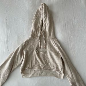Gymshark Cropped Raw Edge Hoodie